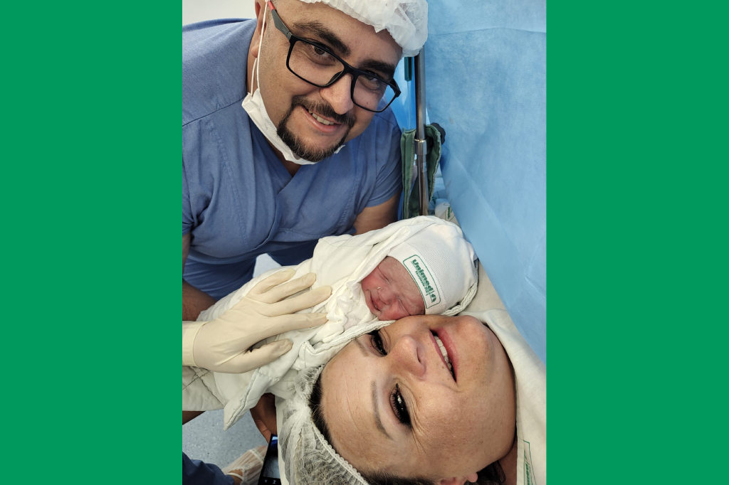 Laura Carbonera Bitencourt é o primeiro bebê nascido no Complexo Hospitalar Unimed em 2024
